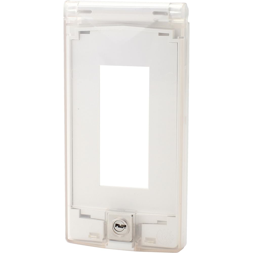 [TERADA] RDS30200CL Security cover for wall outlet/wall switch Mamoru/Transparent Slim-kun