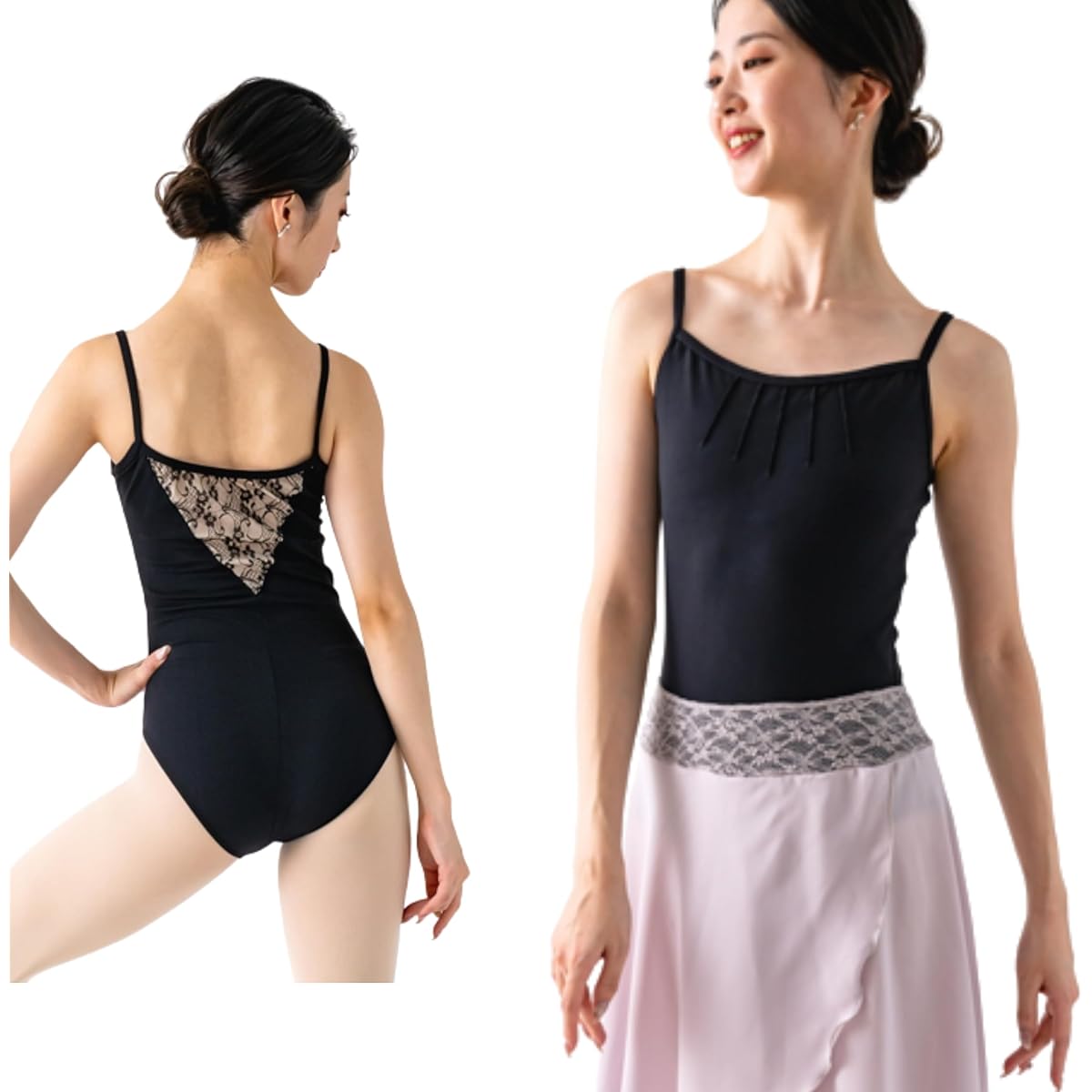 Ballet specialty store Mignon Ballet Camisole Leotard Back Lace S M L 140cm 150cm