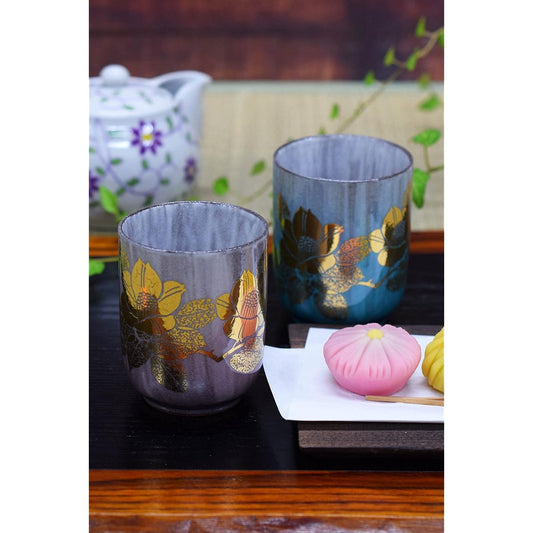 Kutani Ware Pair Tea Cup Genuine Kanayama Chahana Couple Tea Cup 60th Birthday Present Gift