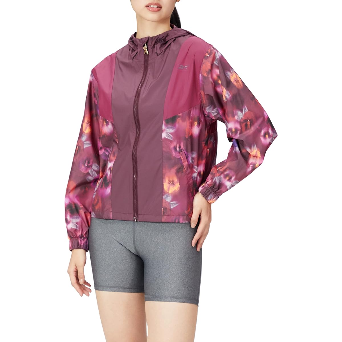 [Reebok] Jacket Beautiful Fit Graphic Windbreaker JME34 Women's