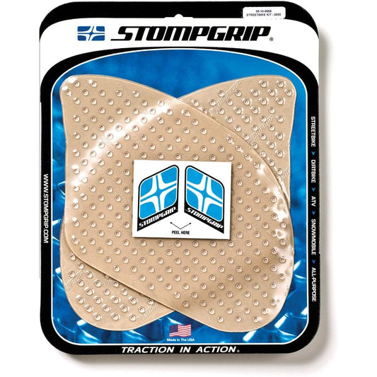 STOMPGRIP GSX1300R HAYABUSA Traction Pad Tank Kit VOLCANO Clear (02-12) 55-4009