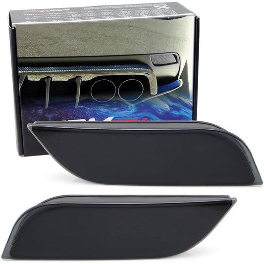 iJDMTOY Smoke Lens Rear Bumper Reflector Lens Subaru WRX STI Impreza Crosstrek OE Spec LH RH Assembly