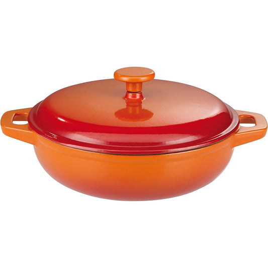 Orange Shadow Waterless Cooking Pot 30cm x 9.0cm [For IH & Direct Fire]