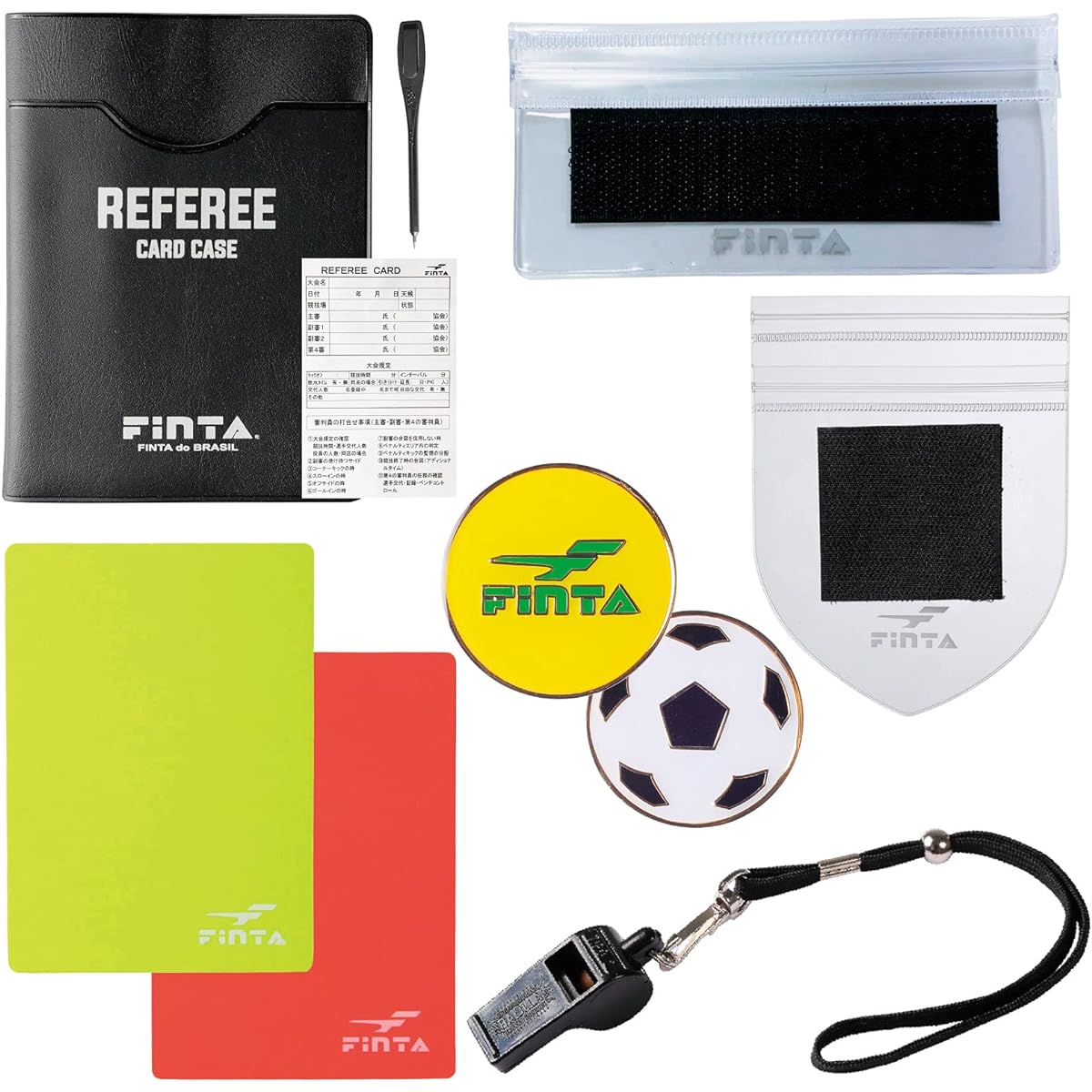 FINTA Soccer Futsal Referee Starter Set C FT5991 Referee Referee Supplies Referee Accessories