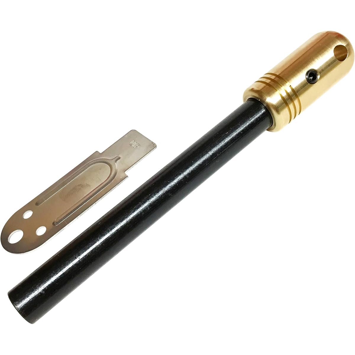 [Nara Dogu Manufacturing] Nora Stick Brass (Large) Machined Brass Handle Extra Thick 13mm Fire Steel (Fire Starter/Metal Match) Gold