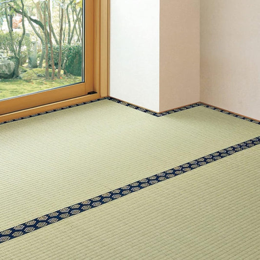 Hagiwara Free Cut Overlay Rush Carpet Water Repellent Backing Included Edge Repair Tape Edoma 8 tatami Natural