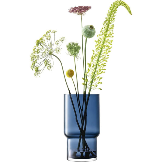 LSA Flower Base Blue W17xD17xH30cm LSA LUT92, G1552-30-610