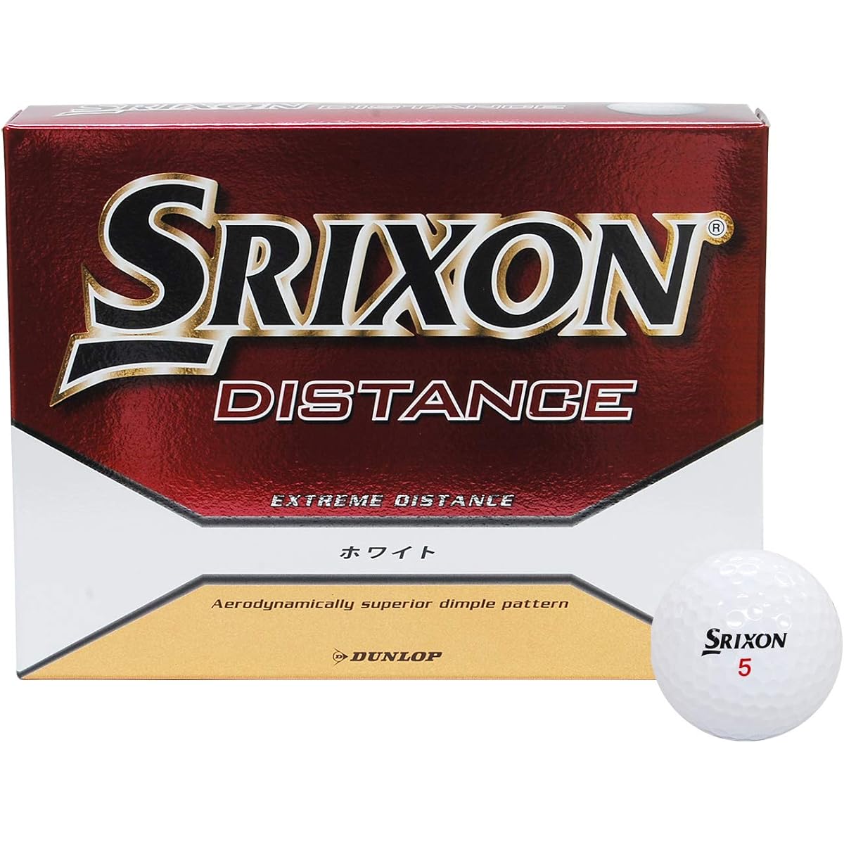 DUNLOP Golf Ball SRIXON DISTANCE 1 dozen (12 pieces)