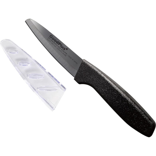 Good Plus High Ceramic Multi Knife with 90mm Case [Made of Zirconia Ceramic] [Long-lasting Sharpness] [No Rust] [Outdoor] [Camping] [Fishing (Sea Fishing)] [Made in Japan]
