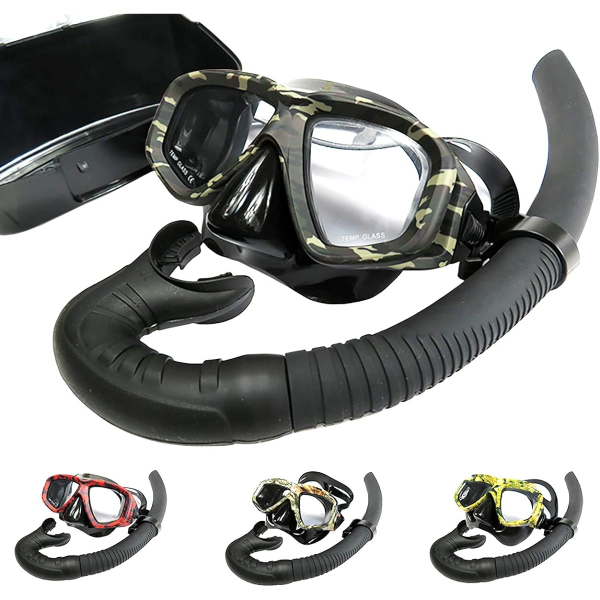 NoA Diving Mask & Snorkel SET Mask Box Included Fish Harpoon Diving Free Diving Harpoon Harpoon Hand Harpoon Snorkel Snorkeling Scuba Spearfishing Underwater Gun Goggles