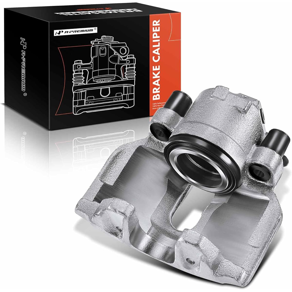 A-PREMIUM Disc Brake Caliper No Assembly Bracket No Audi and Volkswagen Compatible-A4 A4 Quattro A6 Quattro S4 Passat 2002-2005 S6 2002-2003-Front Side
