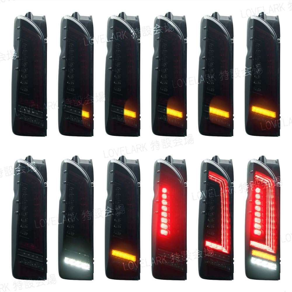 Hiace 200 series tail lamp 415COBRA lightsaber prestige black