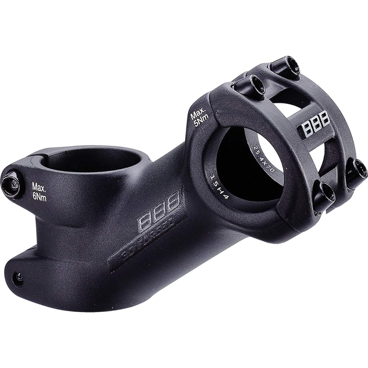 BBB Bicycle Stem 6061 Aluminum High Rise MTB BHS-24 AH OS 25.4 35D Black