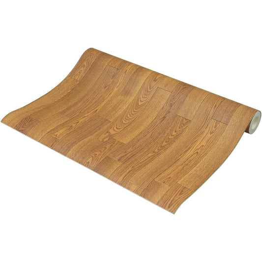 Free cut just lay out remake floor sheet, wood grain, natural, approx. 90 x 450 cm