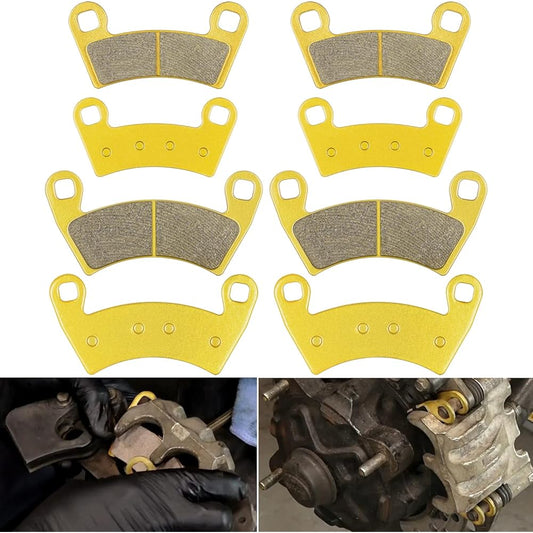 Brake Pads Front and Rear for Polaris General 1000 EPS 2016-2020 General 4 1000 EPS 17-20 General 1000 Deluxe EPS 16-19 Ranger XP 1000/Ranger Crew XP 1000 19-20 (4 sets)