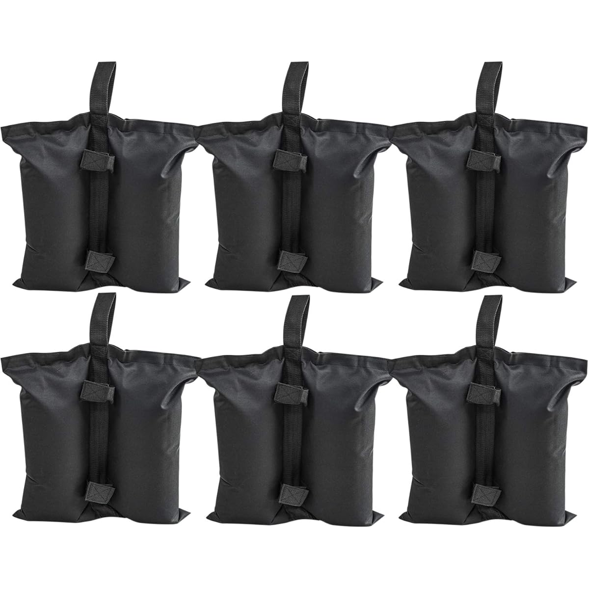 Sutekus Sand Bag for Fixing Tents and Tarps, Capacity 6L (Sand 10kg), Weight Bag, Tent Weight, Weight Bag, Tent Weight, Velcro Type, Pack of 6