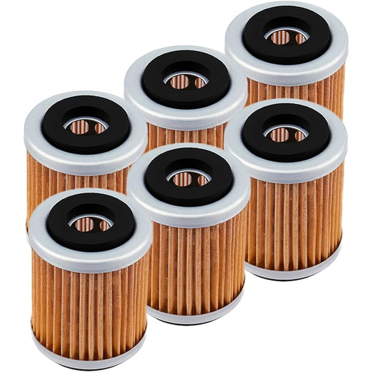 Motorcycle Accessories Oil Filter TM 250 2007 TM 450 2007 2008 2009 2010 TM 660 4T 2008 2009 (Color : 6 pcs-yellow)