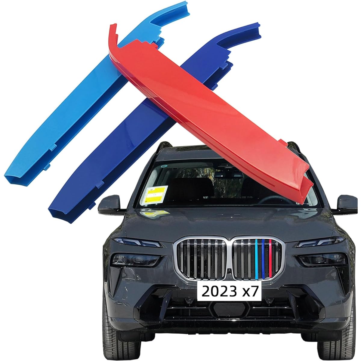 LANYUN BMW X7 G07 Grill Accessories ABS Color Grill Insert Torim Grill Stripe with 7 vertical beams