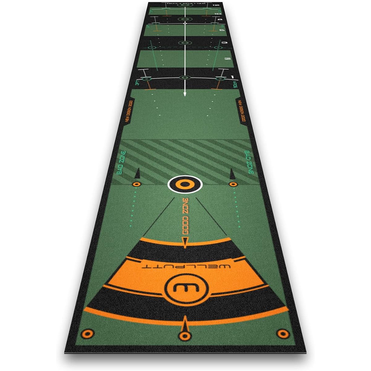 WELLPUTT Well Putt Mat 2M 3M 4M Golf Putter Mat Well Putt Zone Putter Practice Made in France Official Japanese Distribution Product