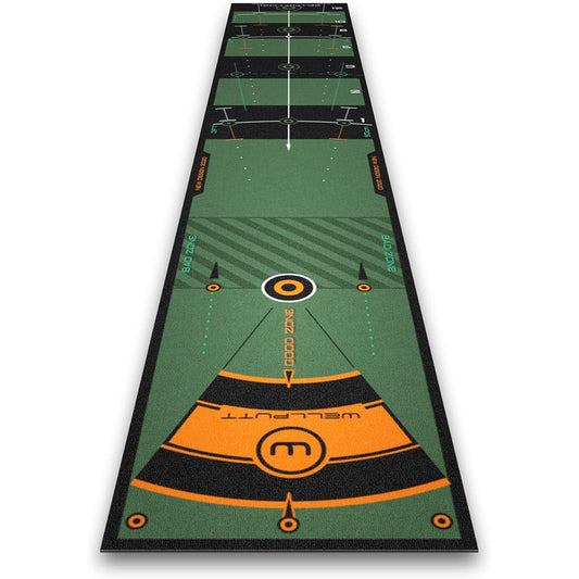 WELLPUTT Well Putt Mat 2M 3M 4M Golf Putter Mat Well Putt Zone Putter Practice Made in France Official Japanese Distribution Product