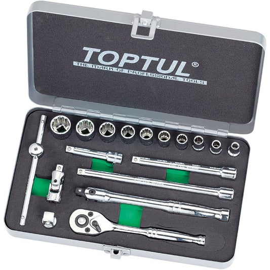Ichinen TASCO TA730WG 1/4 socket wrench set (18 items in total)