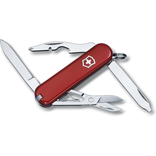 VICTORINOX Rambler Multifunctional Knife Camping Outdoor Magnetic Phillips Screwdriver with Scissors Swiss Made Multitool with 10 Functions [Domestic Genuine Product] 0.6363