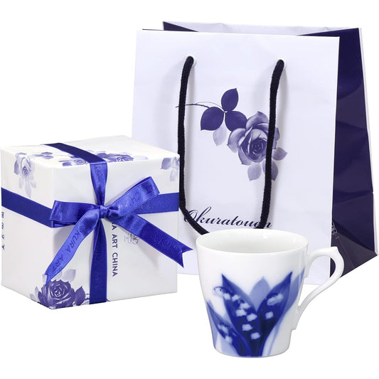 Okura Touen <Direct store only> Suzuran Mug <Microwave safe> Official gift wrapping 114C/B033-RB