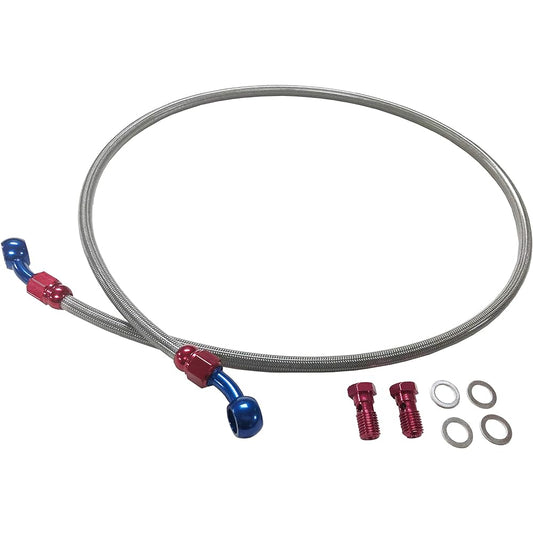 ALCAN HANDS Front Clear Brake Mesh Hose Set for Cygnus X 4 Type 5 Type 2016-2019 Non-ABS Vehicles
