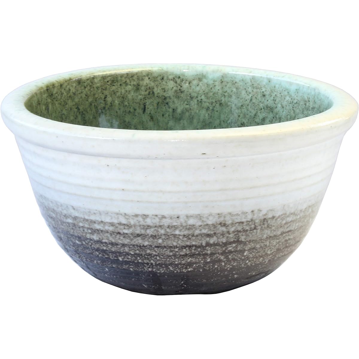 Tori White Blurred Water Lily Pot S V29-13