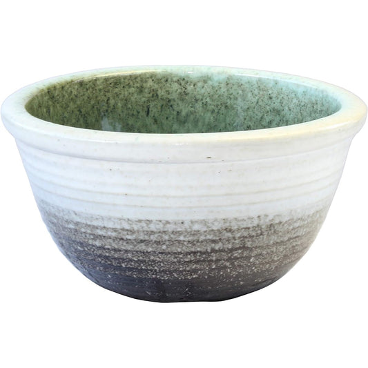 Tori White Blurred Water Lily Pot S V29-13