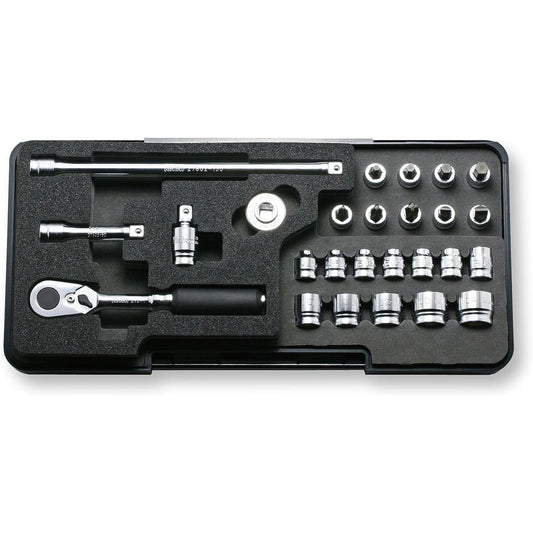Yamashita Industrial Research Institute (Ko-ken) Z-EAL socket set P2285Z Drive angle: 6.35mm 26 points 1 set