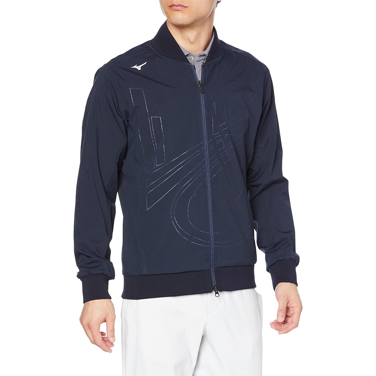 [Mizuno] Golf Wear Water Repellent Print Move Blouson Stretch E2ME1501 Men's