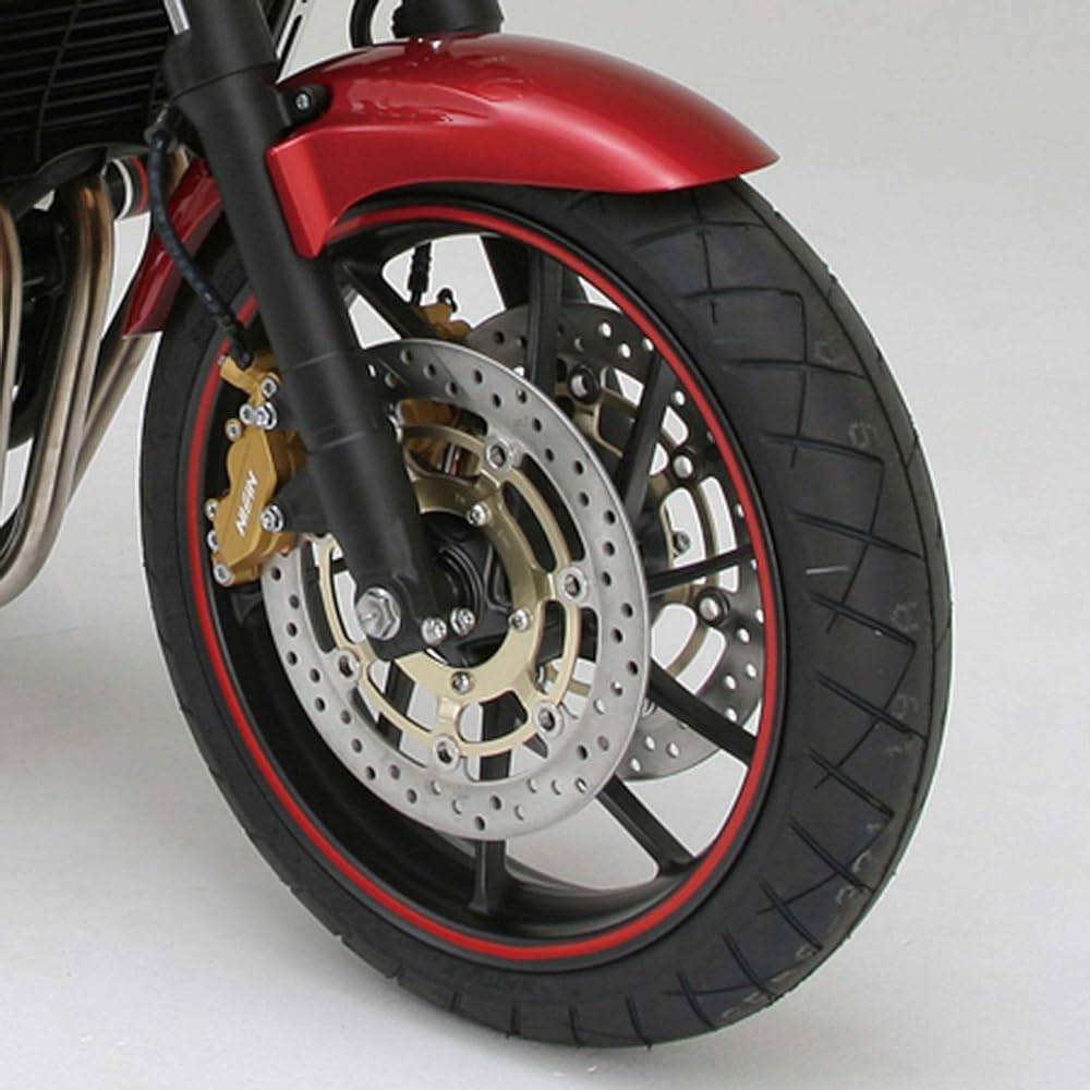 Daytona PROGRIP Motorcycle Rim Sticker 7mm x 6m (18 inch approx. 4 laps) Wheel Tape Red 98016