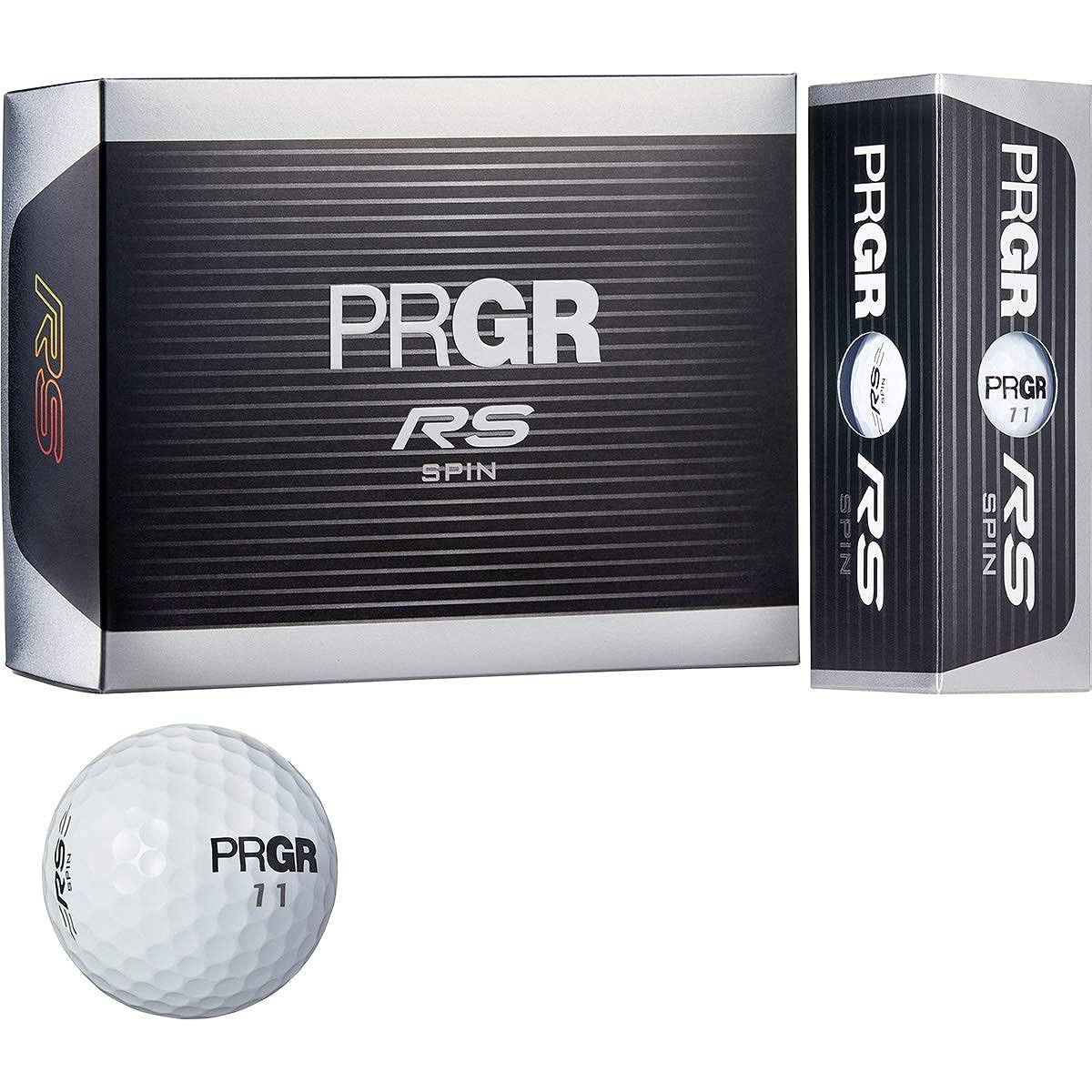 PRGR (Pro Gear) RS Spin Golf Ball White 3 Layer Structure 1 Dozen 12 Pieces