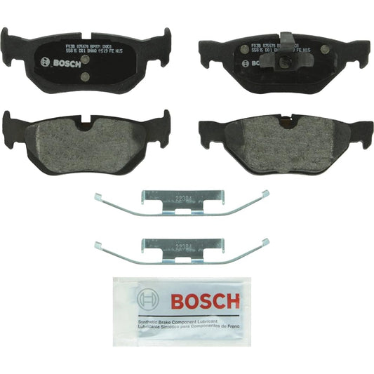 BOSCH QuietCast BMW E87 E88 E82 E90 E91 E92 Rear/Rear X1/E84 Premium Brake Pad Disc Pad Left and Right Set 34216774692 34216773161 BOSCH-BP1171 116i 118i 120i 130i 320i 323i 325i 325xi 32 5ixDrive sDrive18i sDrive20i xDrive20i xDrive25i xDrive28i