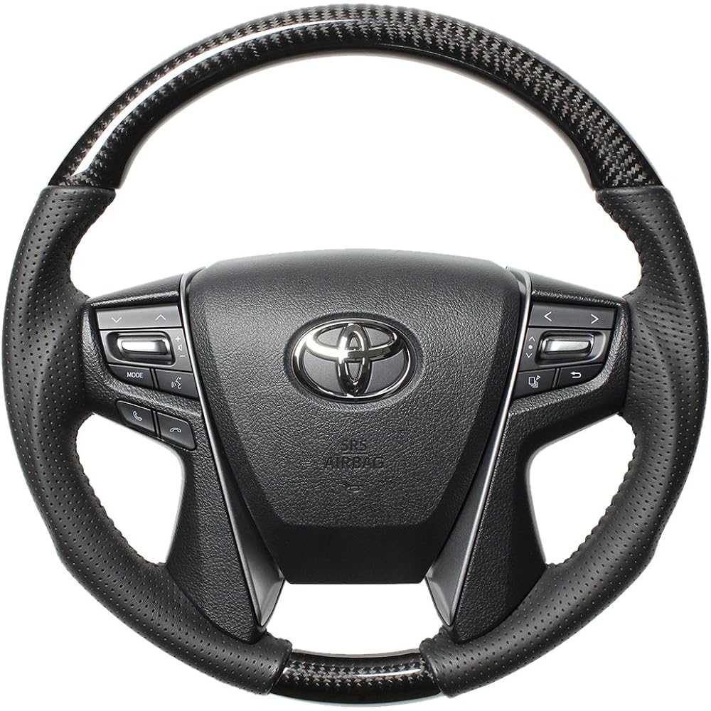 REAL Steering [30 Vellfire/30 Alphard] Original Series Brown Wood H30-BRW-BK-VEL