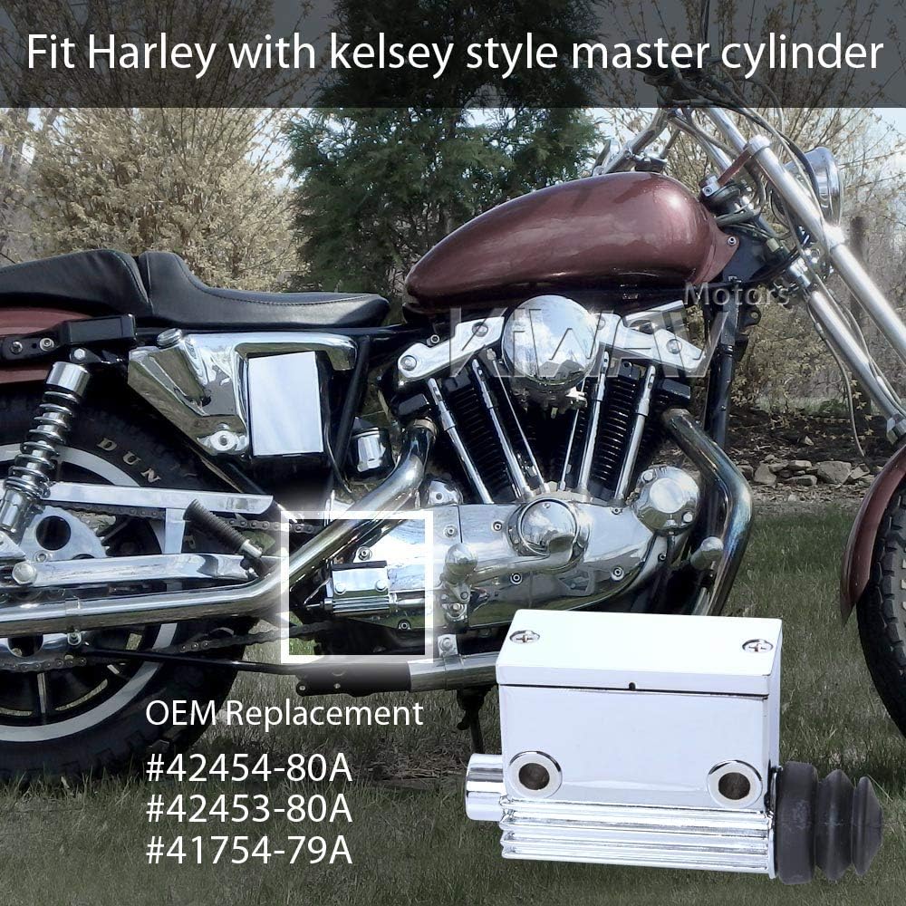 KiWAV riamasuta-sirinda- Brake 5/Diameter Chrome Billet Harley – Davidson Harley Davidson OEM # 42453 – 82 A, Applies to 42454 – 82