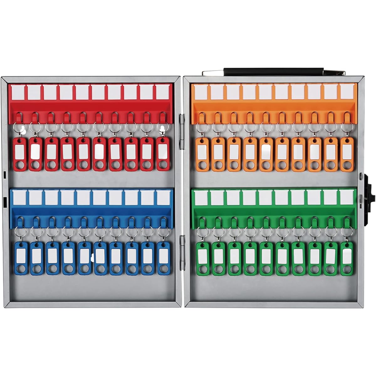 Carl Office Key Box Holds 40 Keys Wall Mounted Cylinder Lock CKB-40-S