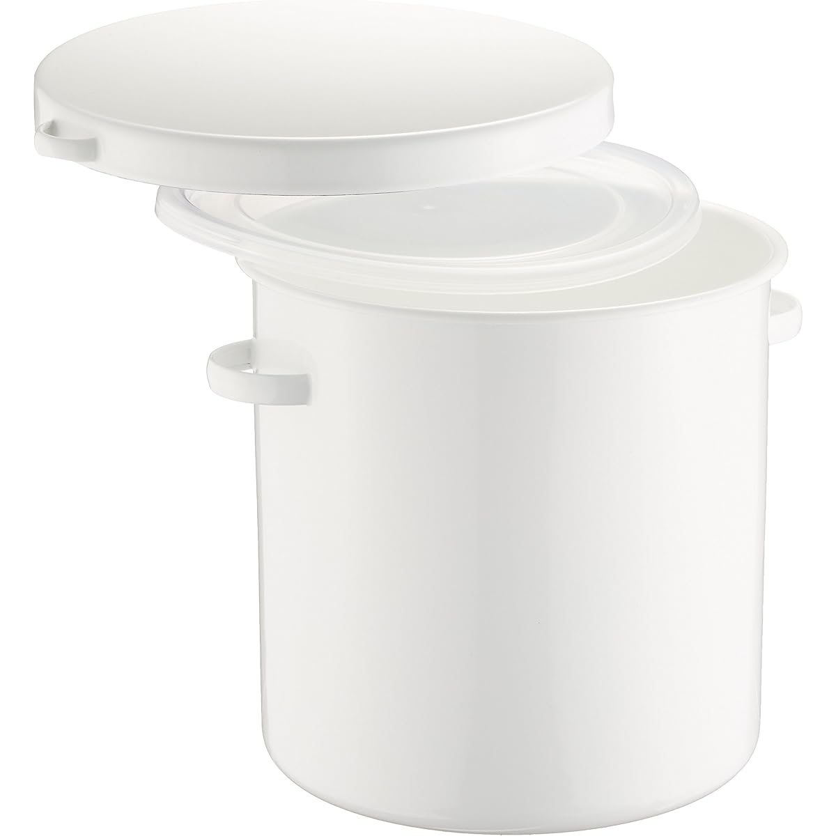 Noda Enamel Storage Container Enamel Round Stocker 27cm Made in Japan WRS-27