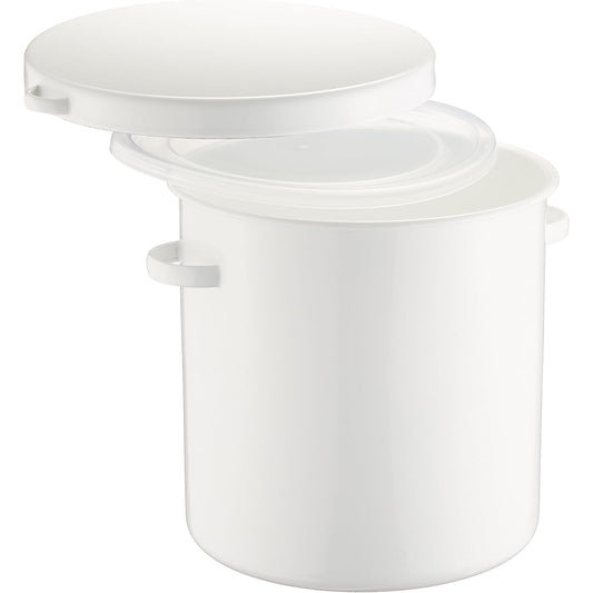 Noda Enamel Storage Container Enamel Round Stocker 27cm Made in Japan WRS-27