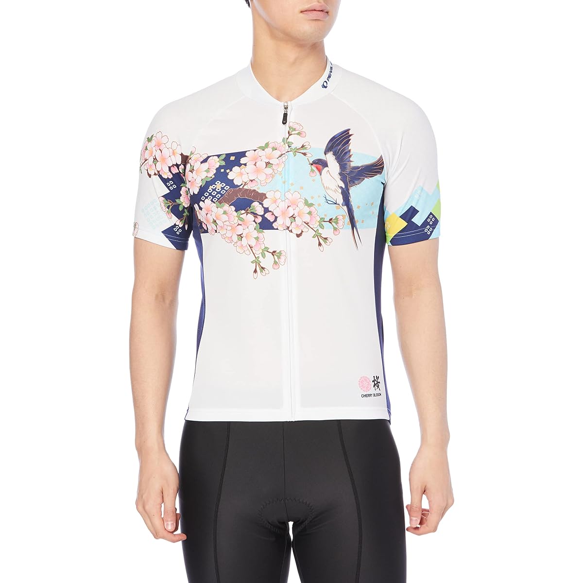 [Pearl Izumi] Shirt S621-B Print Jersey Cherry Blossom and Swallow Men's