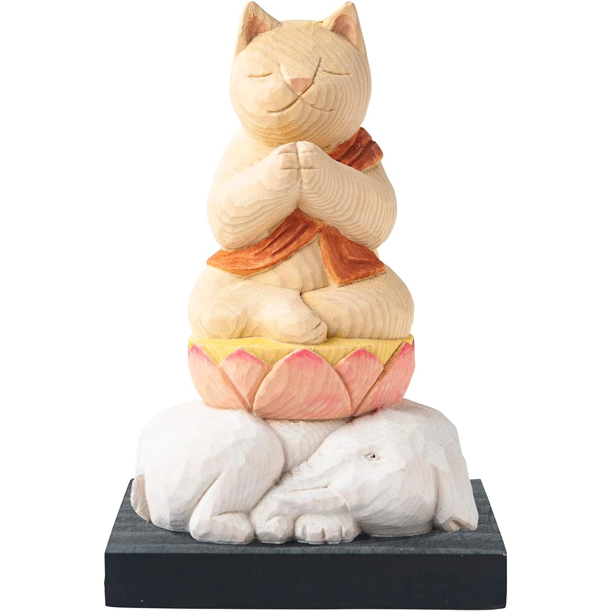Cat Buddha Fugen Bodhisattva (Guardian Principal Image of the Year of the Dragon and Snake) Buddha Shop Sakai Prototype Supervision_Twelve Zodiac Guardian Principal Image Beckoning Cat Maneki Cat Ornament (NB8 Fugen)