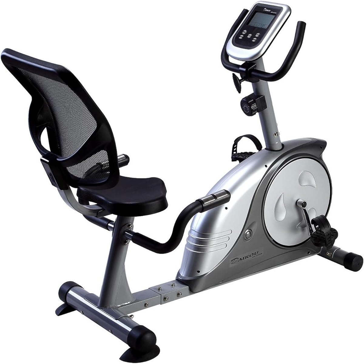 DAIKOU Fitness Bike, Magnetic Type, Manual 8-Level Load Recumbent Bike, Home Use DK-8604R [1 Year Warranty]