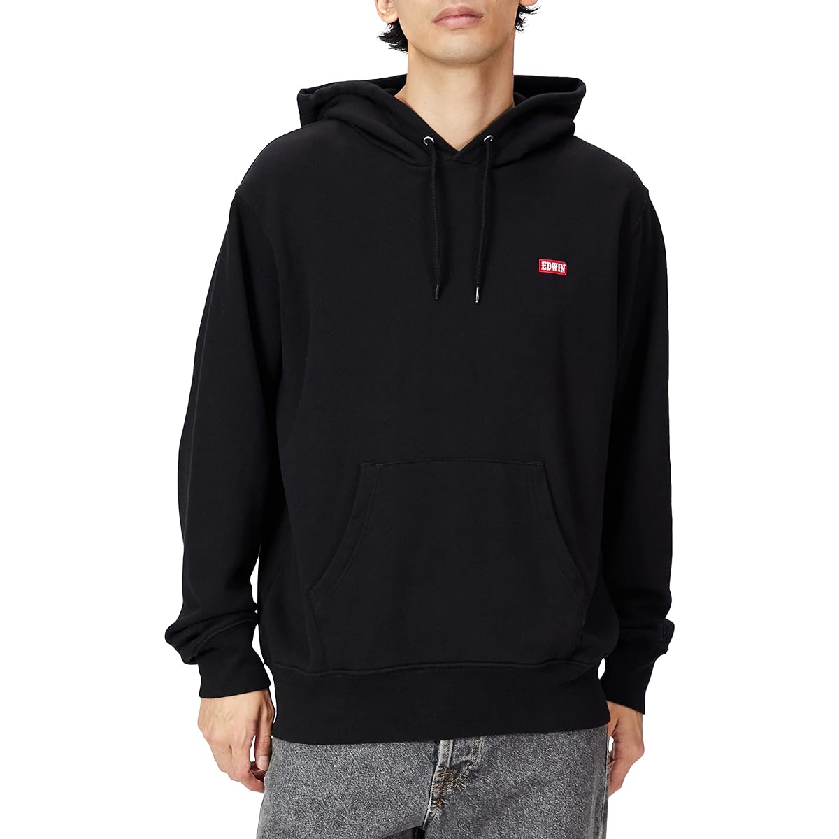 [Edwin] Hooded Sweatshirt BOXLOGO EMBROIDERY HOODIE Men's