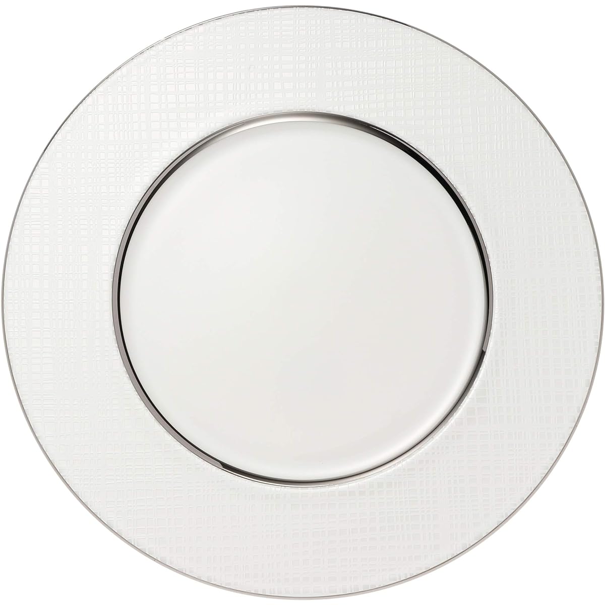 NARUMI Plate Plate Tsumugi Silver 29cm Flat Rim 51103-5513