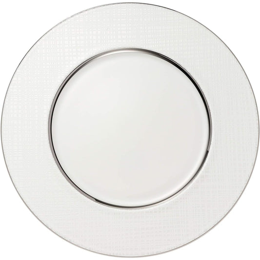 NARUMI Plate Plate Tsumugi Silver 29cm Flat Rim 51103-5513