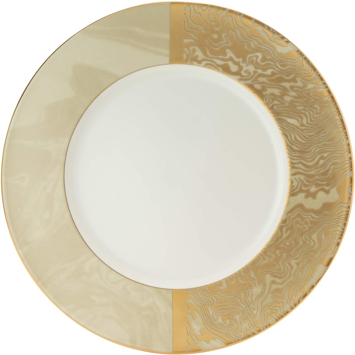 NARUMI Plate Dish KIOI Suminagashi Gold 27cm 52133-5462