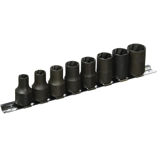 Yamashita Industrial Research Institute Koken 3/8 (9.5mm) SQ. Nut twister rail set 8 pieces RS3127/8