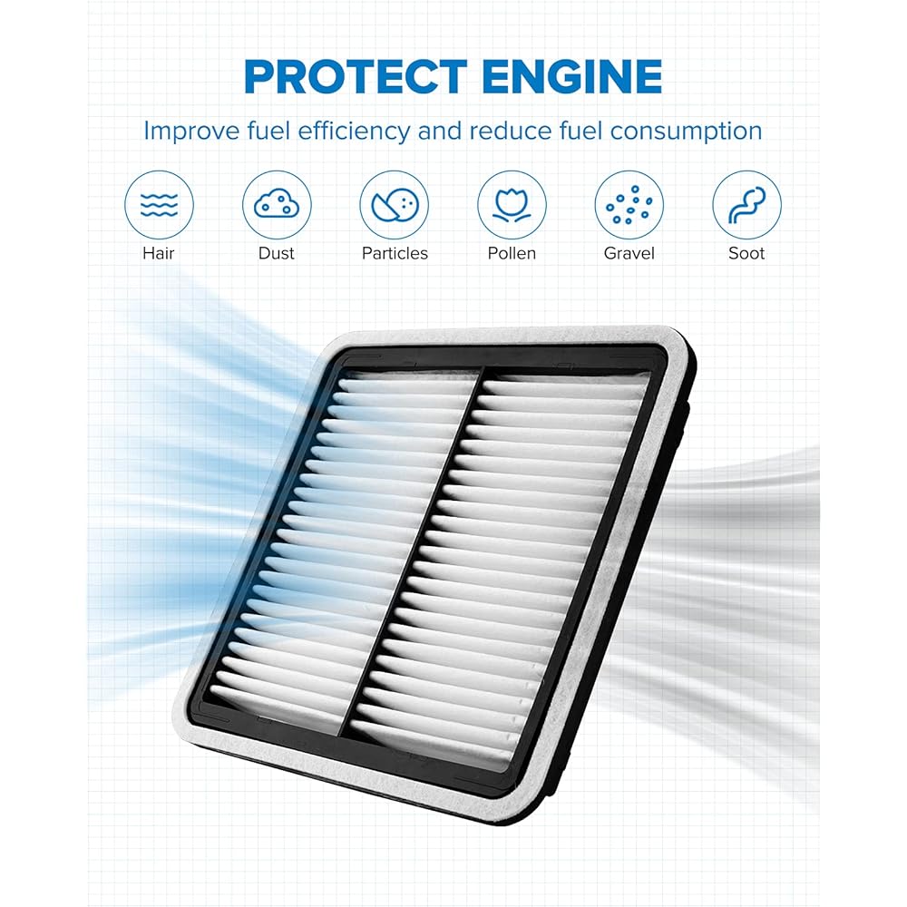 PHILTOP engine air filter replacement CA9997 GP997 MT-997 Impreza Legacy Forester Outback WRX WRX STI Tribeka Cross Trek XV Cross Trek B9 Tribeca 1