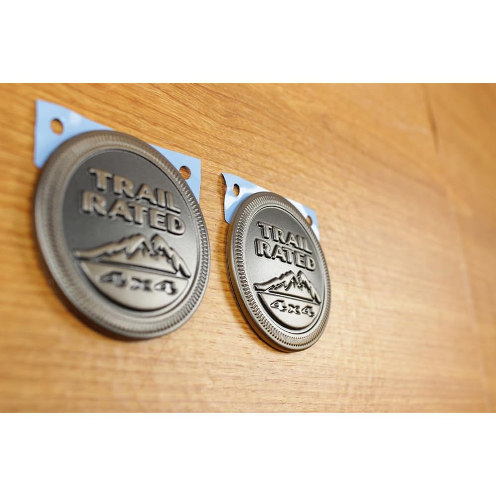 JEEP WRANGLER 2 pieces 75th anniversary edition trail rating 4x4 emblem OEM